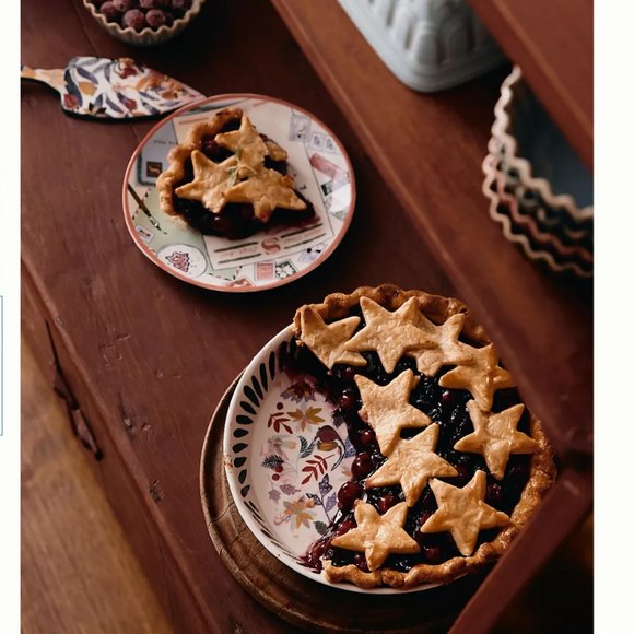 NIB ANTHROPOLOGIE George & Viv Dear Santa Dessert Plate - Picture 3 of 3